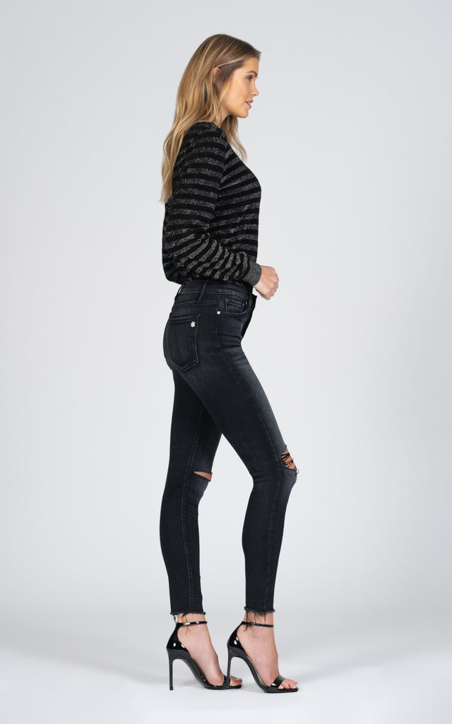 Carmen High Rise Ankle Fray - Wait A Minute-Jean-Black Orchid Denim