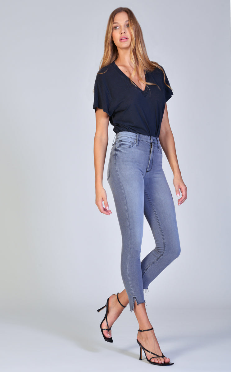 Miranda Off Step High Rise Skinny - All Nighter – Black Orchid Denim