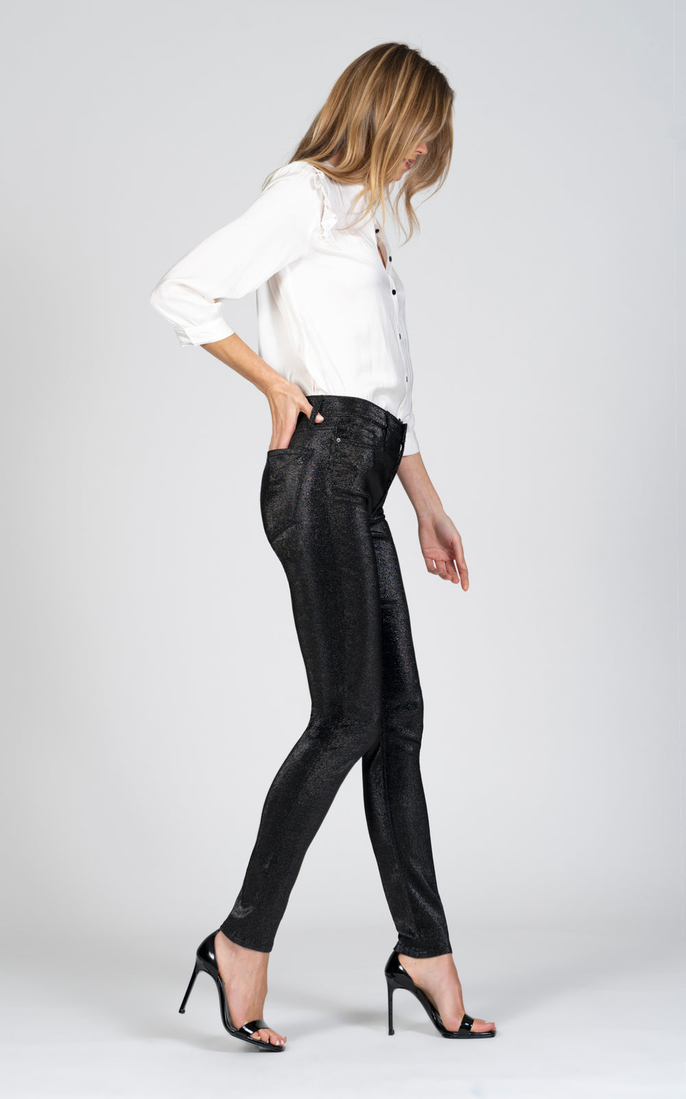 Gisele High Rise Skinny - It's My Party-Jean-Black Orchid Denim